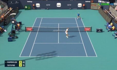 Miami Open: Τα στιγμιότυπα της ήττας του Τσιτσιπά από τον Σαποβάλοφ