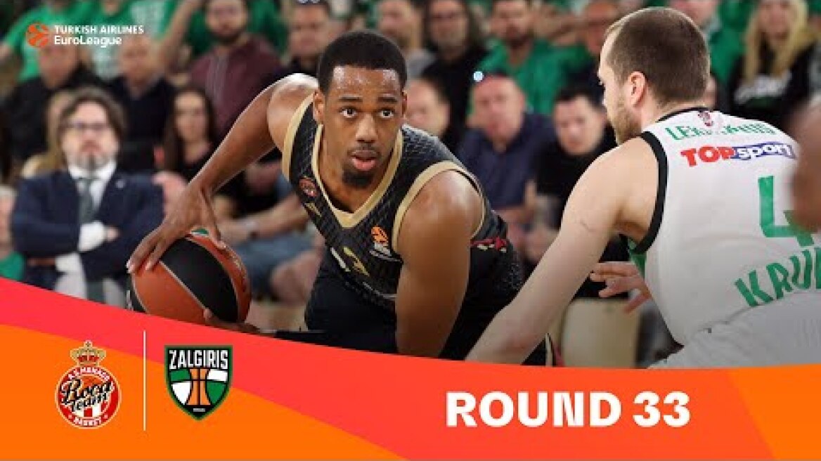 CRUCIAL WIN | AS Monaco-Zalgiris Kaunas | HIGHLIGHTS | 2023-24 Turkish Airlines EuroLeague