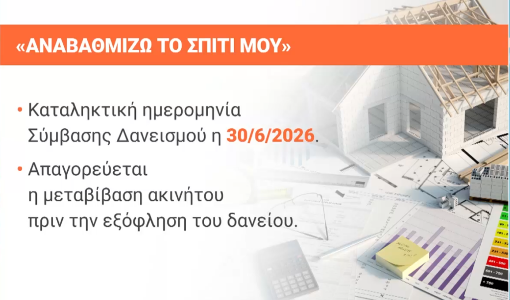 Ποιες οι διαφορές του «Αναβαθμίζω το Σπίτι μου» και του «Εξοικονομώ» – Aπό 3 έως 7 χρόνια η αποπληρωμή (κάρτες)