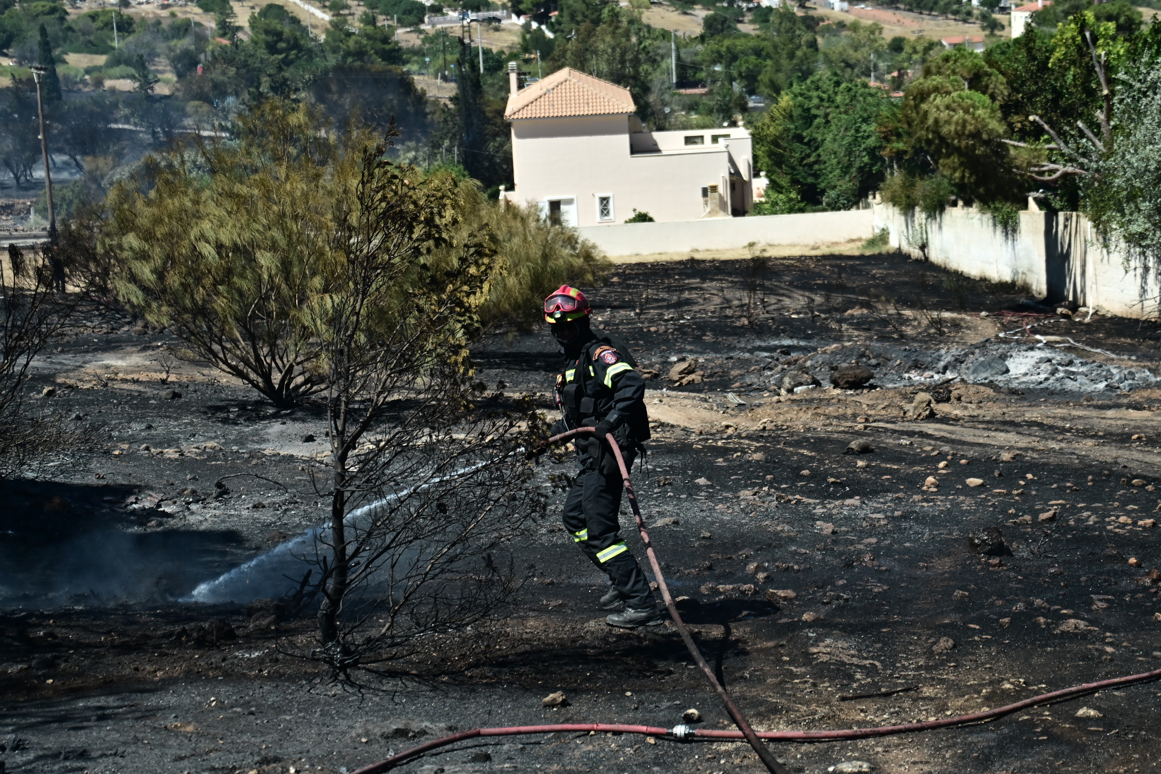 Φωτιά τώρα: Εικόνες καταστροφής, μέσα σε σπίτια οι φλόγες (photos)