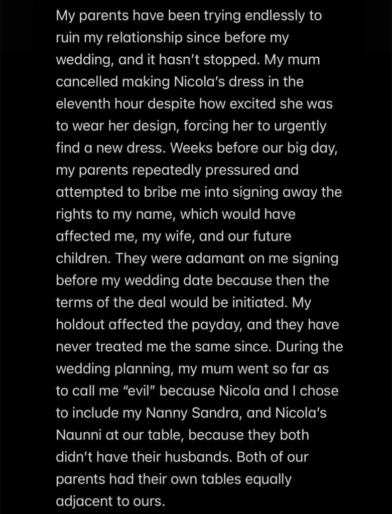 Ξέσπασε ο Μπρούκλιν Μπέκαμ: Οι γονείς μου προσπαθούν να διαλύσουν τη σχέση μου, η μητέρα μου χόρεψε «ανάρμοστα πάνω μου» στη δεξίωση του γάμου μου