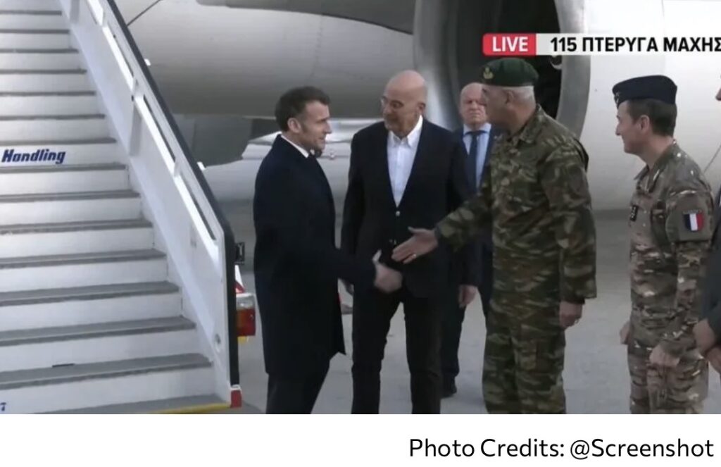 Κρήτη: Στη Σούδα ο Εμανουέλ Μακρόν – Συνάντηση με Νίκο Δένδια και επίσκεψη στο αεροπλανοφόρο «Σαρλ ντε Γκoλ»