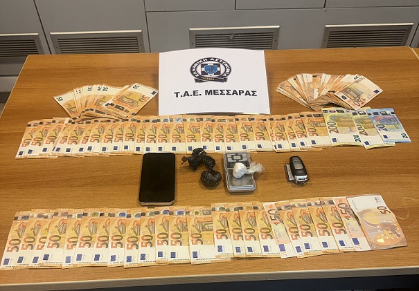 Χειροπέδες σε 25χρονο για κατοχή ναρκωτικών σε περιοχή του Δήμου Φαιστού