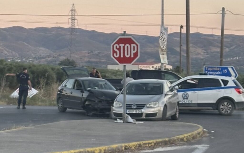 Τροχαιο στο Καστέλι του δήμου Φαιστού