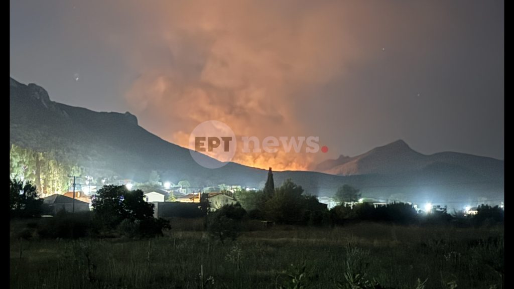 Μάχη με τις φλόγες στον Άγιο Βλάσιο Βοιωτίας: Ενισχύθηκαν οι επίγειες δυνάμεις – 92 πυροσβέστες στο μέτωπο